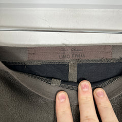 Rick Owens FW11 Limo Dust Blistered Leather Biker Leggings