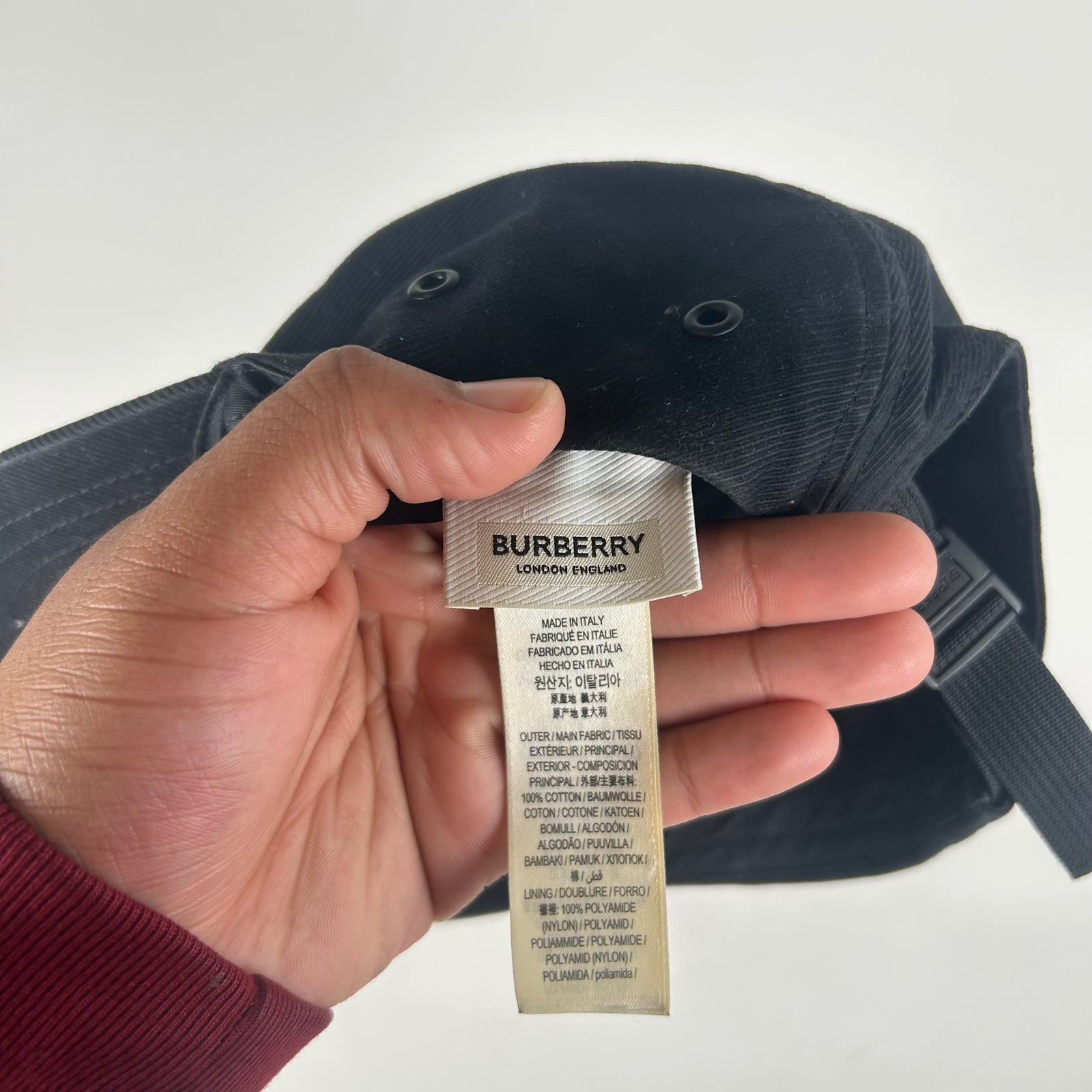 Burberry Rubber Logo Hat