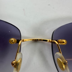Cartier Gold C-Frame Sunglasses