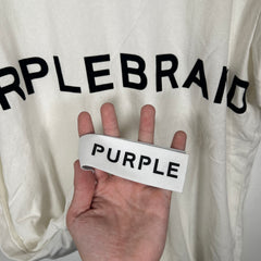 Purple White T-Shirt Size S