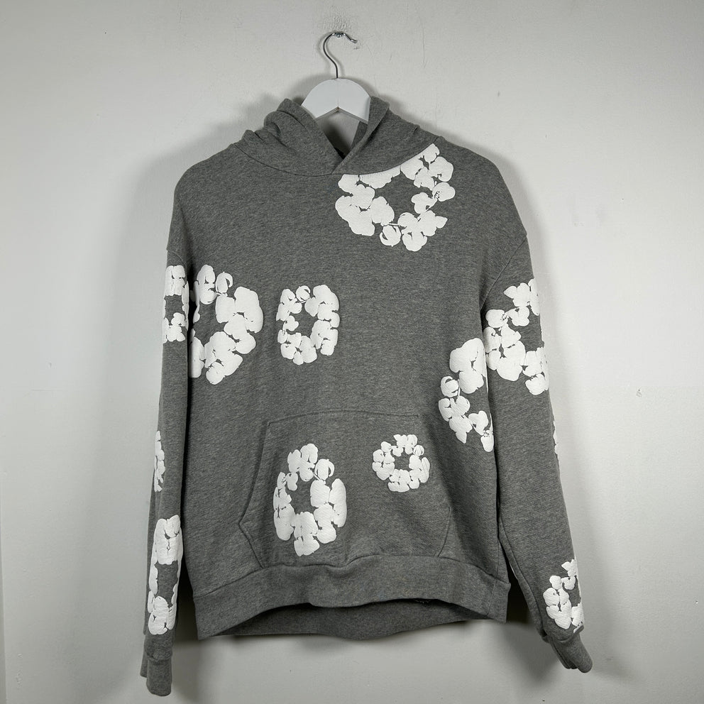 Denim Tears Gray Wreath Hoodie Size L