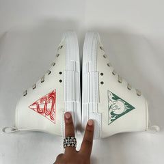 Dior B23 White 'AsteroDior' High-Top Sneaker Size 44