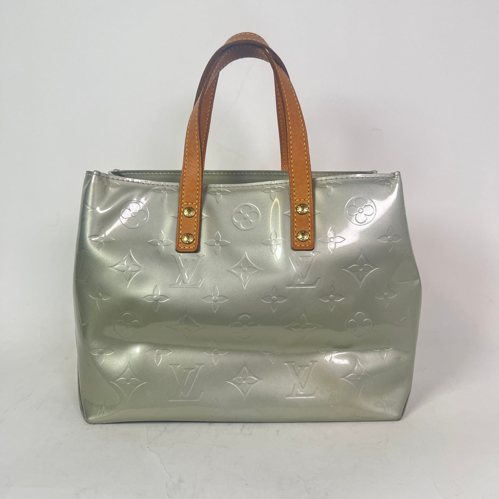 Louis Vuitton Blue Lavender Monogram Vernis Reade PM Handbag