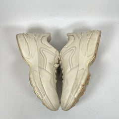 Gucci Cream Classic Logo Rhyton Sneaker Size 38
