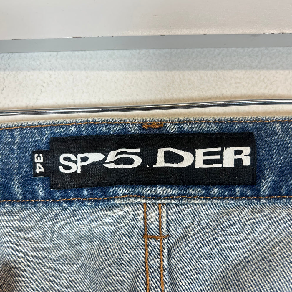 Sp5der Lightwash V3 Indigo Denim Size 34