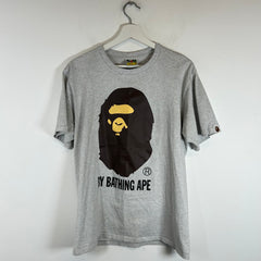 Bape Grey Ape Head T-Shirt Size L