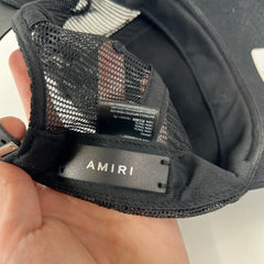 Amiri Black Trucker Hat
