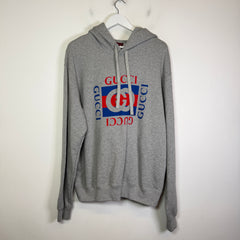 Gucci Grey/Blue Interlocking G Hoodie