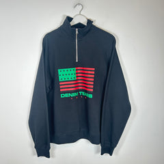 Denim Tears Flag Logo Quarter Zip Size L