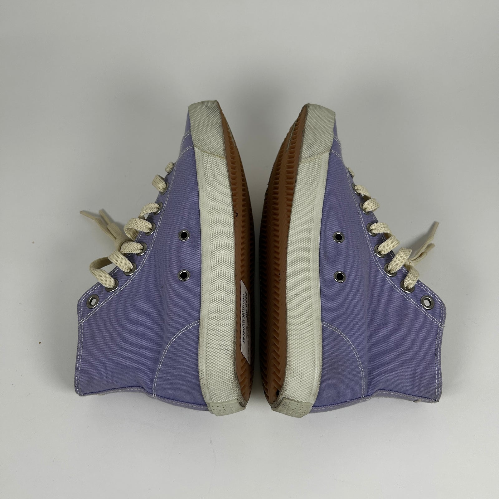 Maison Margiela Purple Canvas Tabi High-Top Sneakers Size 36