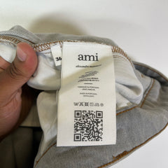 Ami Paris Grey Baggy Fit Jeans