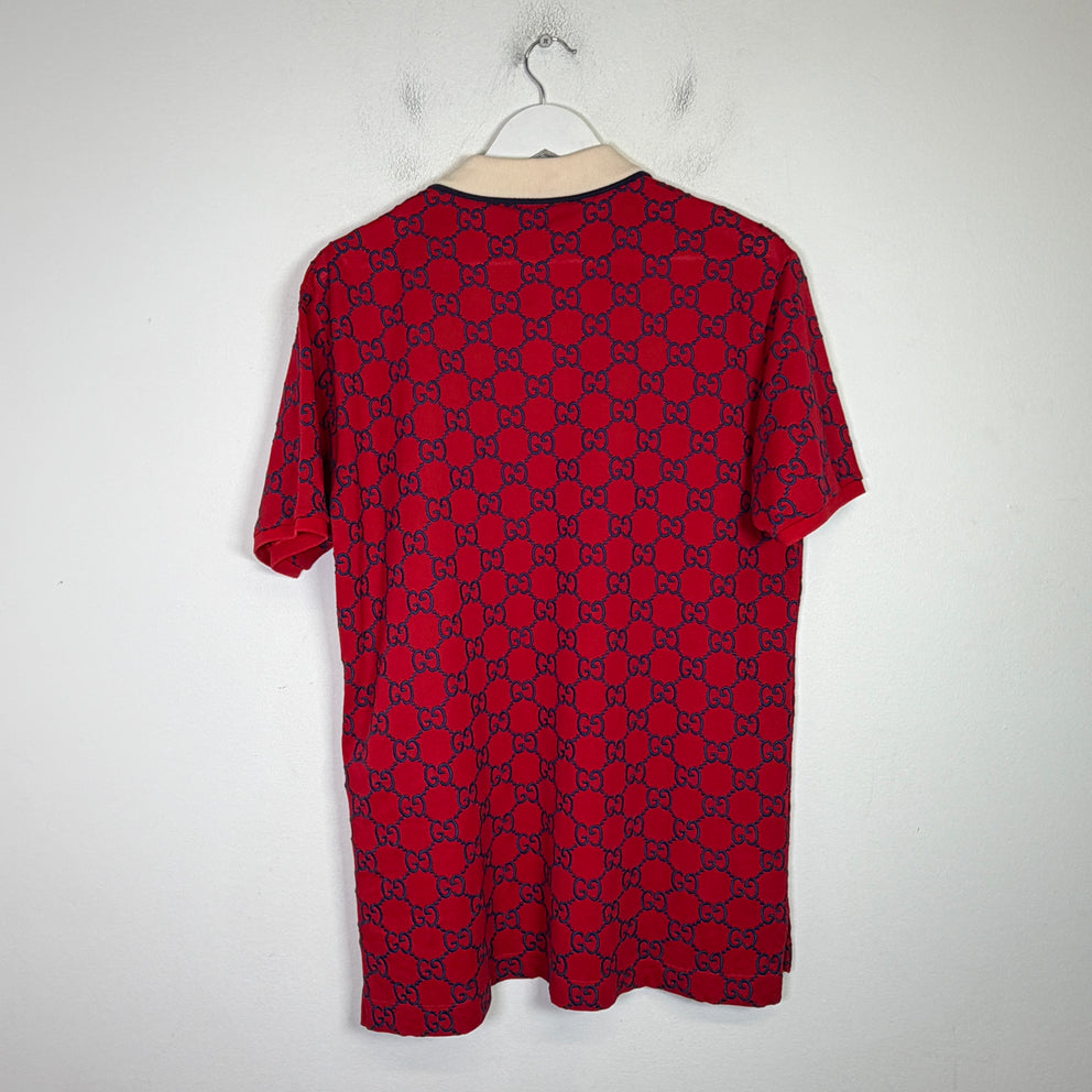 Gucci GG Embroidered Monogram Polo