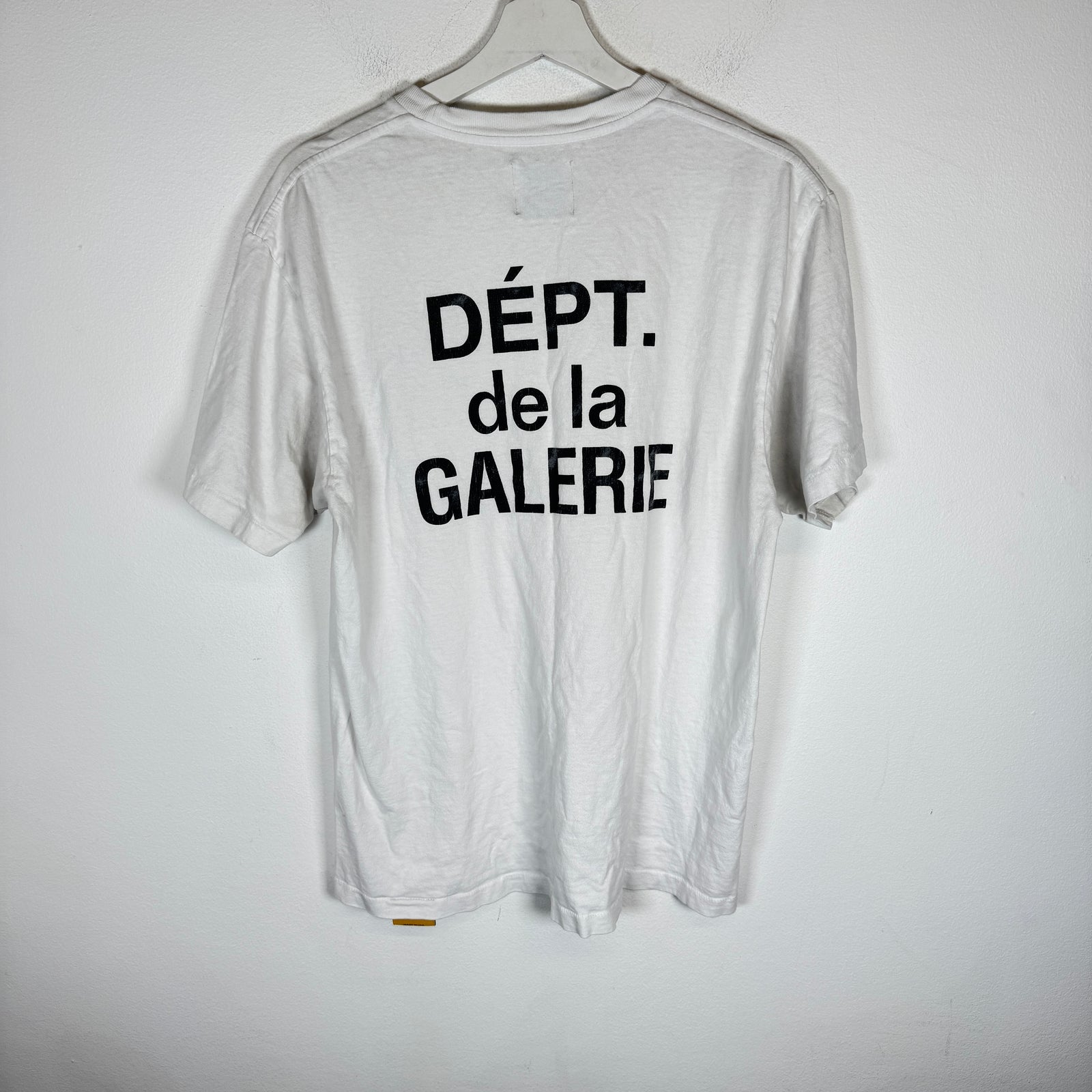 Gallery Dept White/Black French Logo T-Shirt Size M