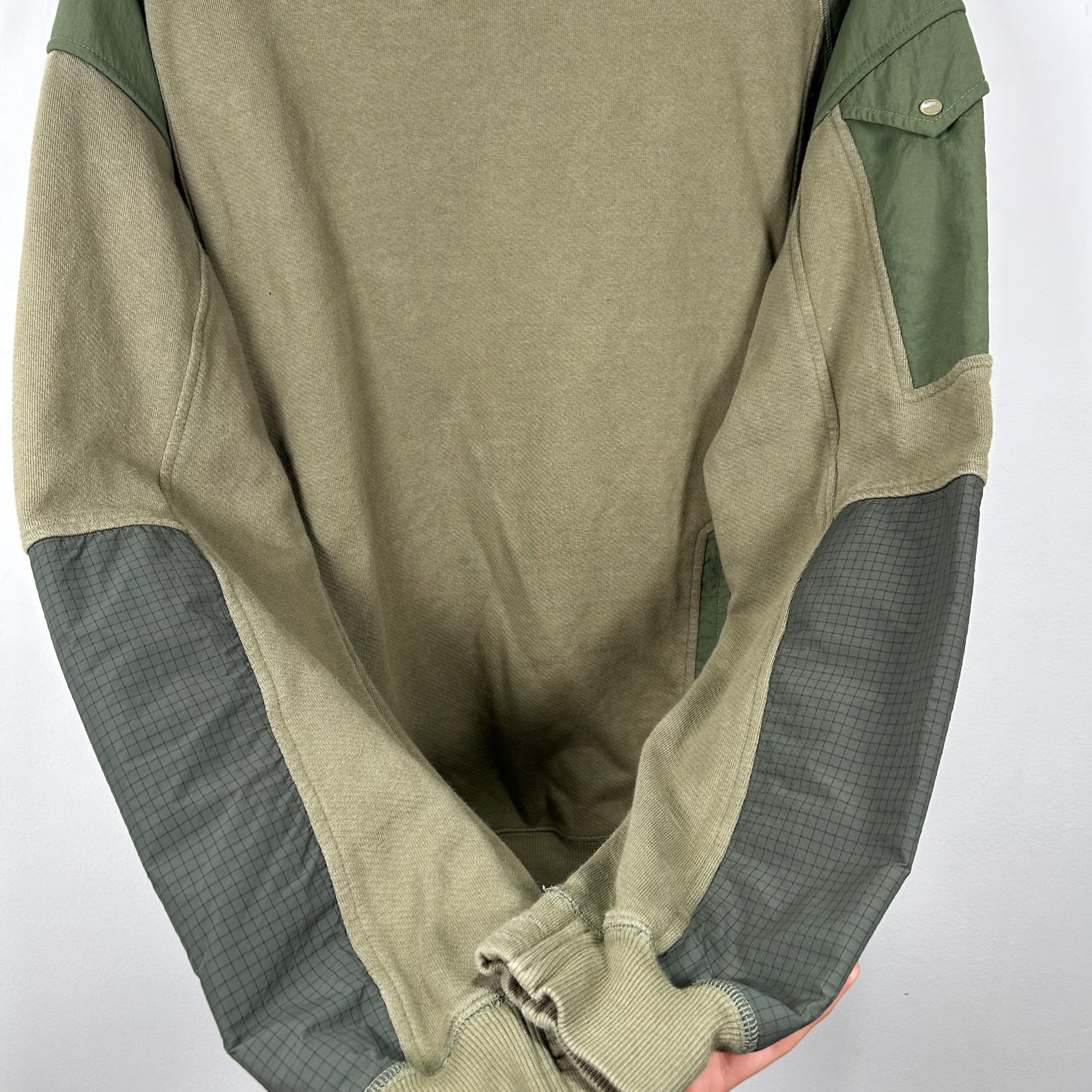 Maharishi Green Hybrid Crewneck Size M