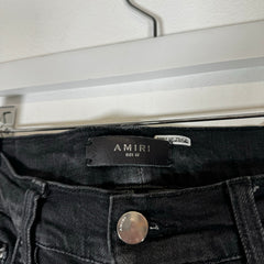 Amiri Black Distressed Skinny Jeans Size 32