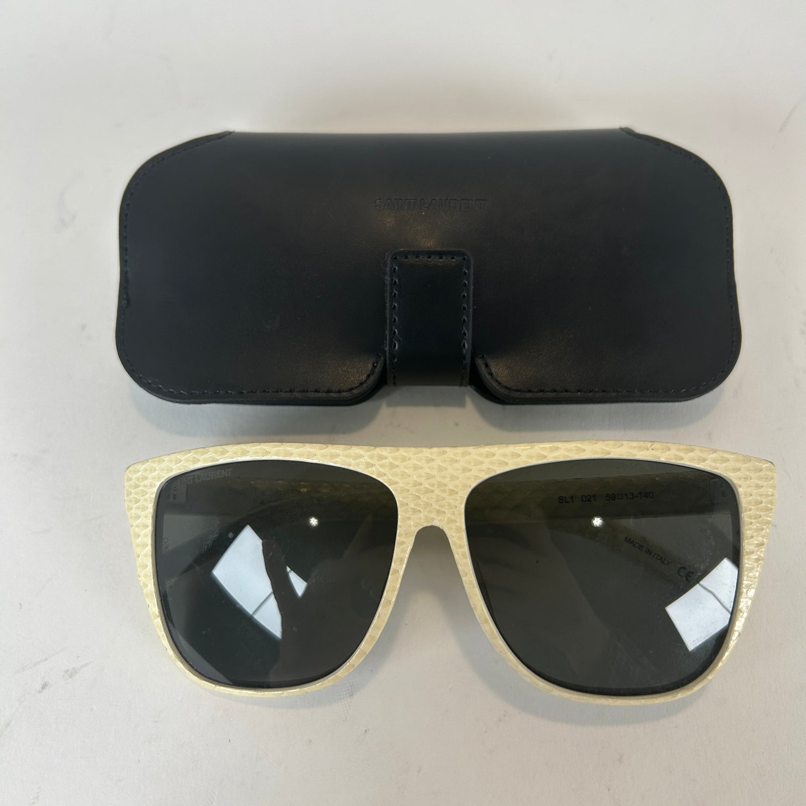 Saint Laurent SL1 Python Skin Sunglasses