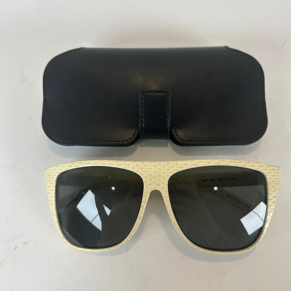 Saint Laurent SL1 Python Skin Sunglasses
