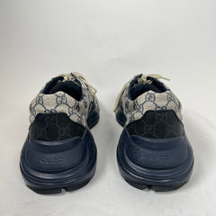 Gucci Navy GG Rhyton Sneaker Size GG 11