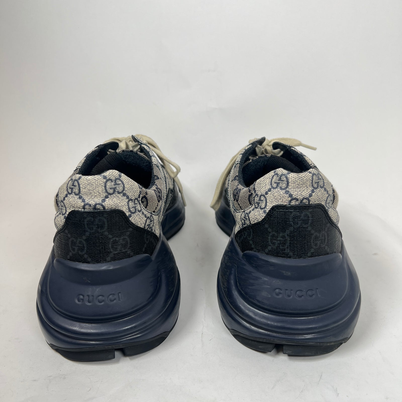 Gucci Navy GG Rhyton Sneaker Size GG 11