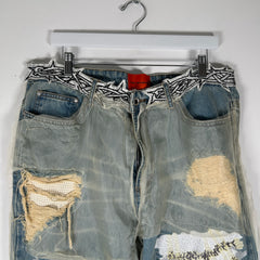 Who Decides War Eternal Heart Lace Jeans Size 36