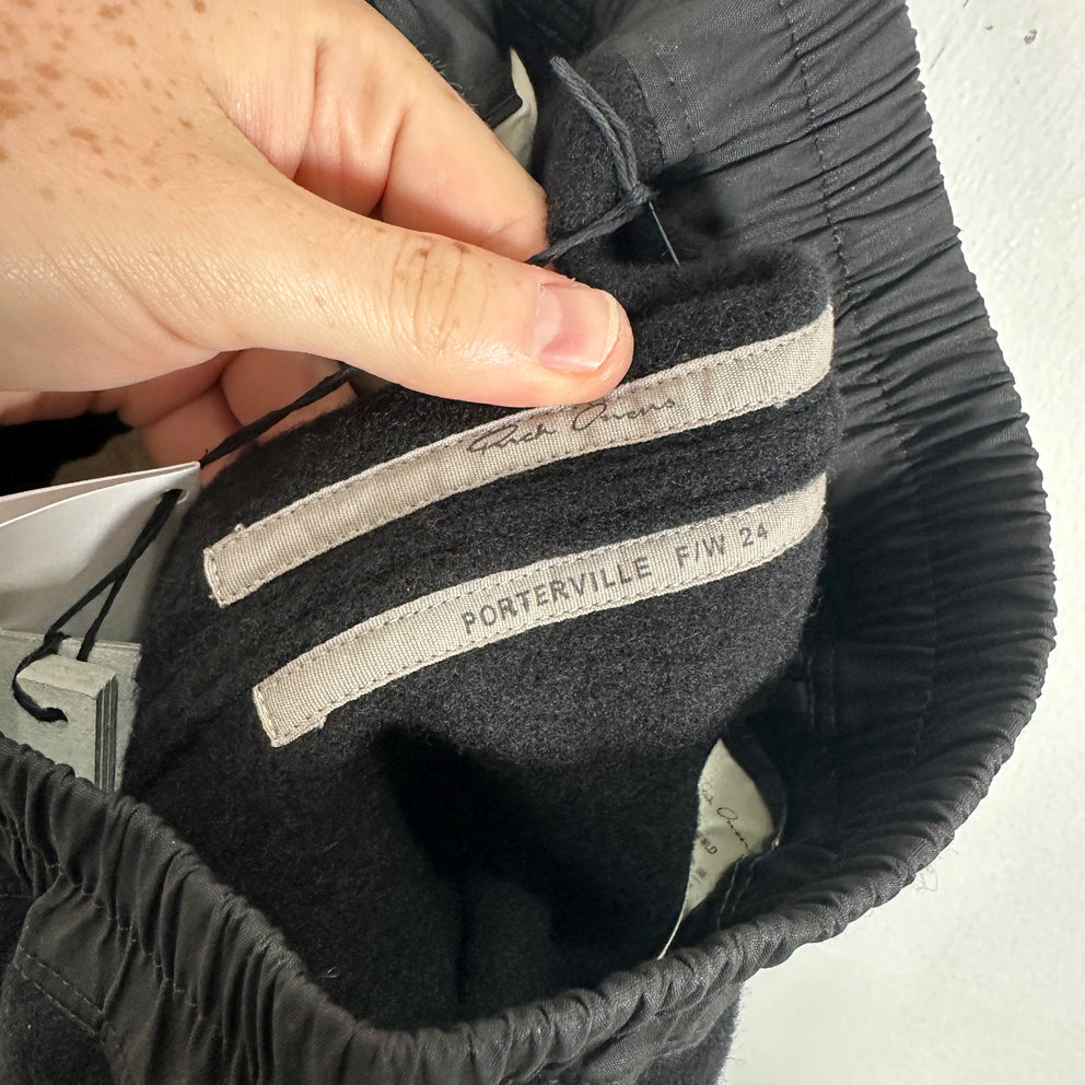 Rick Owens Porterville FW24 Felt Wool Boxing Shorts