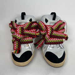 Lanvin White Leather Curb Sneaker Size 43
