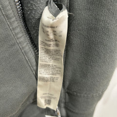 Rick Owens Full Zip Hustler Blue Hoodie Size XXL