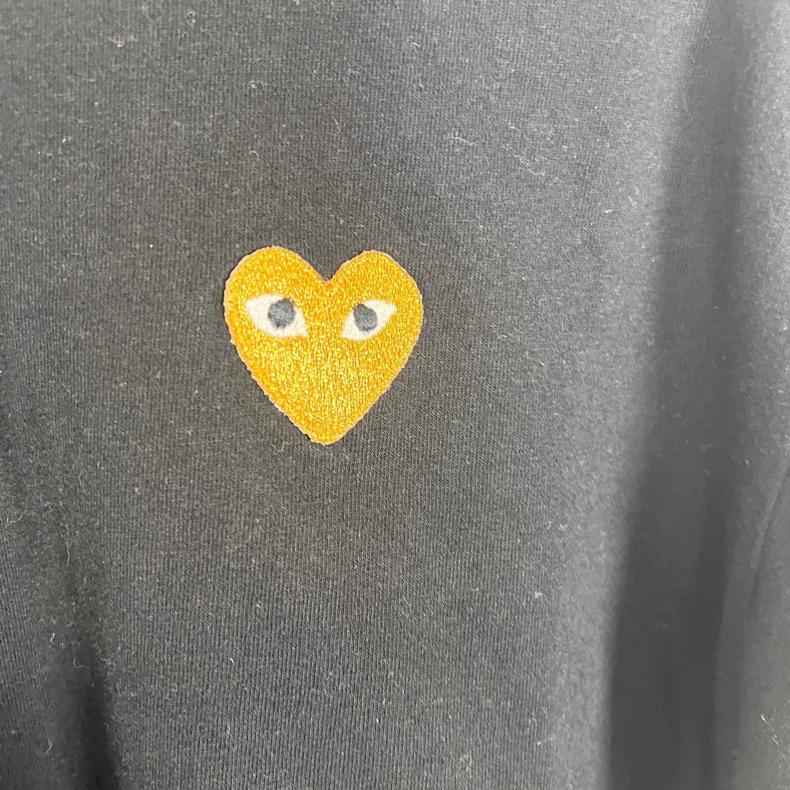 CDG Play Black T-Shirt Size XL