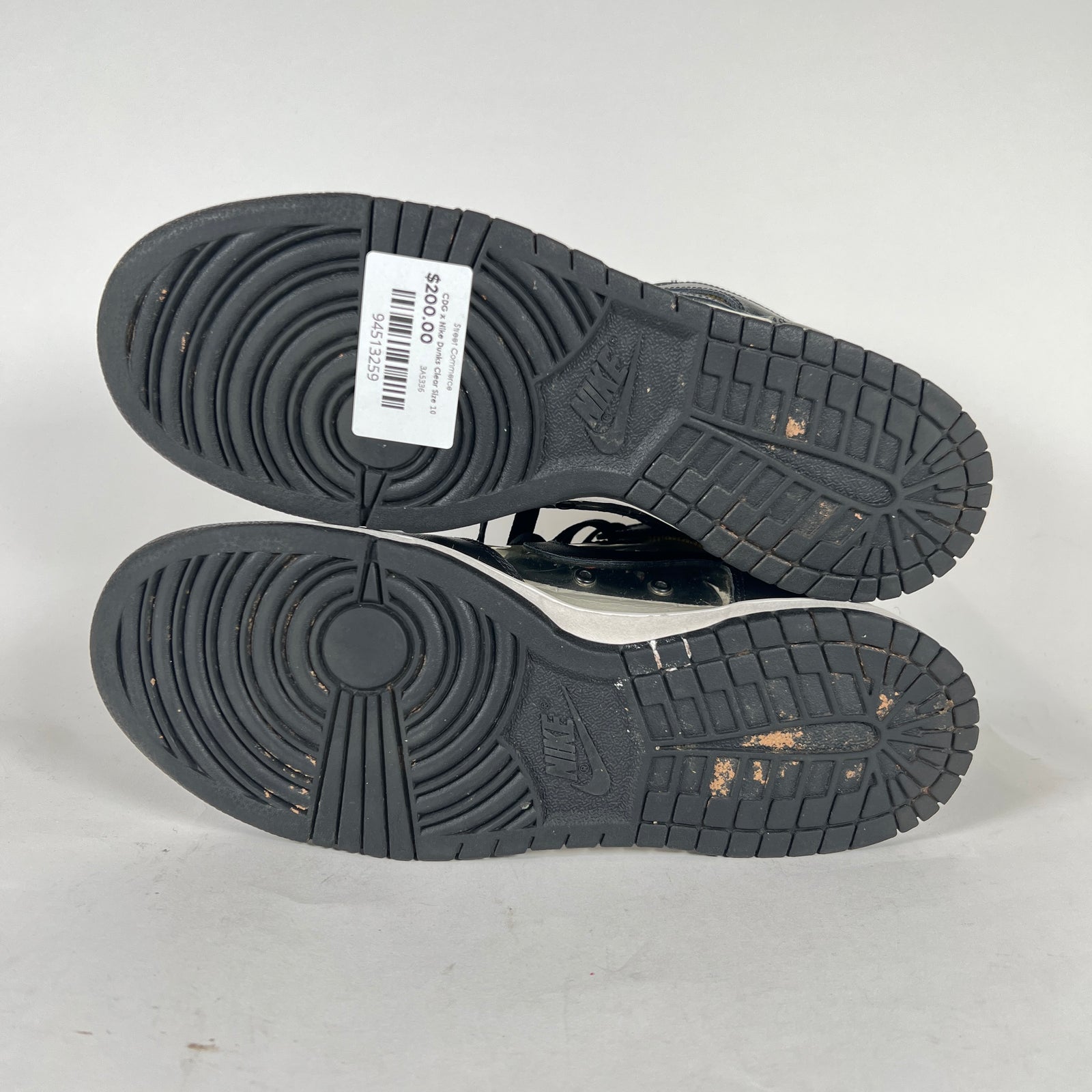 CDG x Nike Dunks Clear Size 10