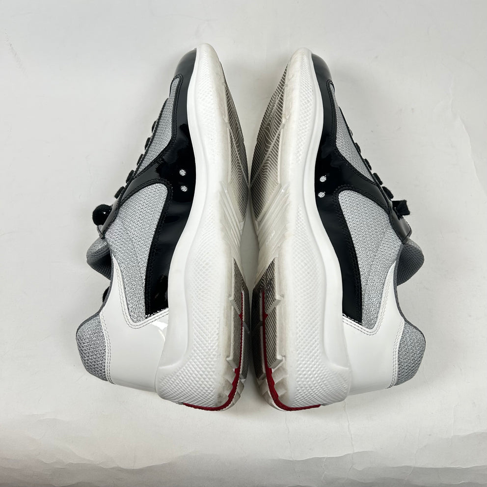 Prada Black/Grey American Cup Sneakers Size 8.5