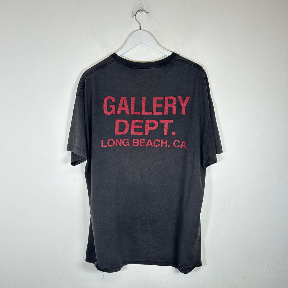 Gallery Dept Black "I Miss My Friends" T-shirt Size L