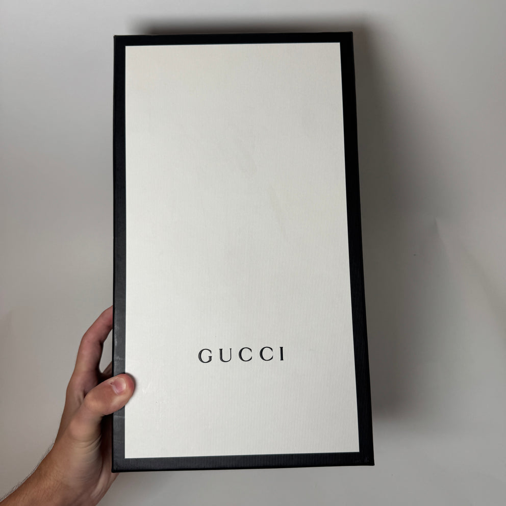 Gucci Black Web Stripe Slides Size GG 9
