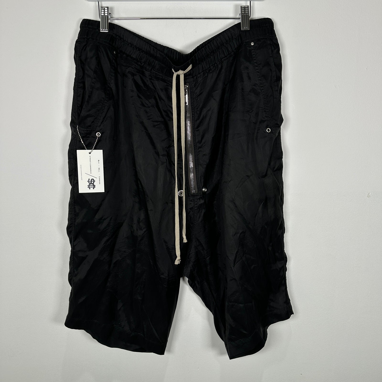 Rick Owens Phlegethon SS21 Bela Satin Shorts Size XL