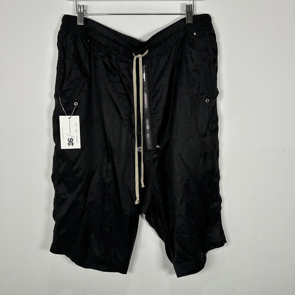 Rick Owens Phlegethon SS21 Bela Satin Shorts Size XL