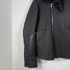 Rick Owens 'Mastodon' Black Sherling Leather Jacket Size L