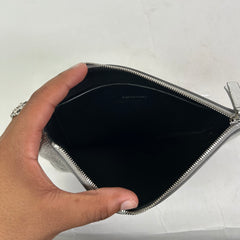 Balenciaga Silver Everyday Clutch Pouch