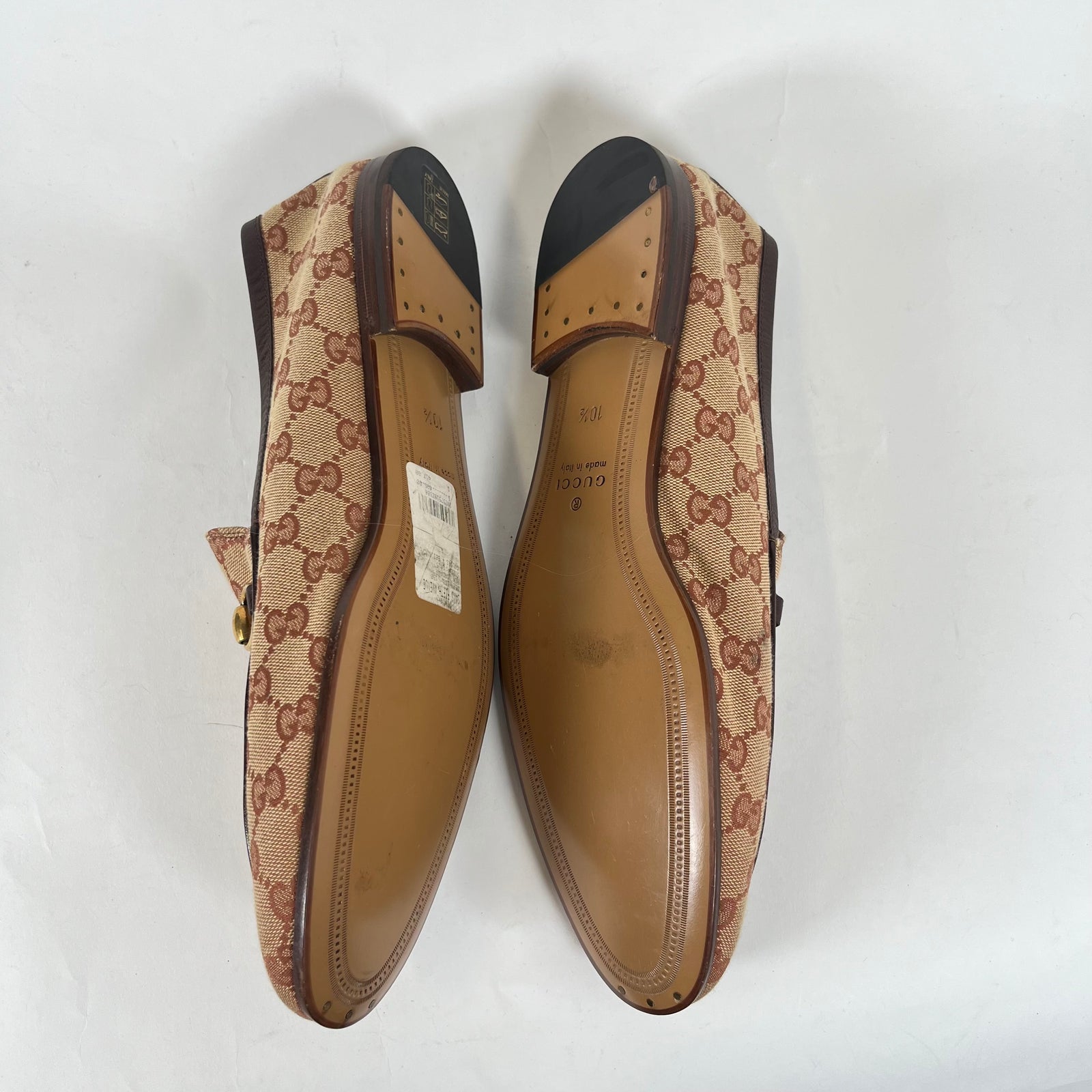 Gucci GG Monogram Horsebit Loafers 10.5