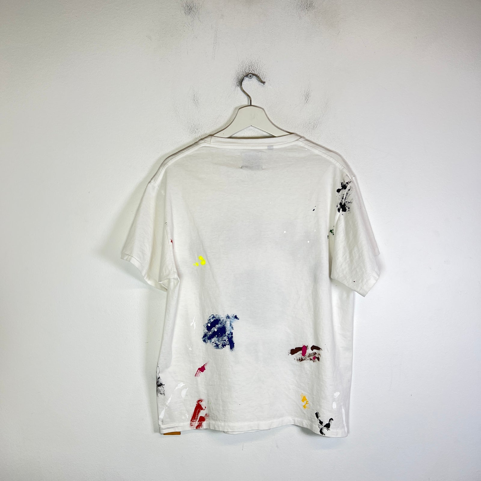 Gallery Dept White Paint Splatter Art Logo T-Shirt Size S