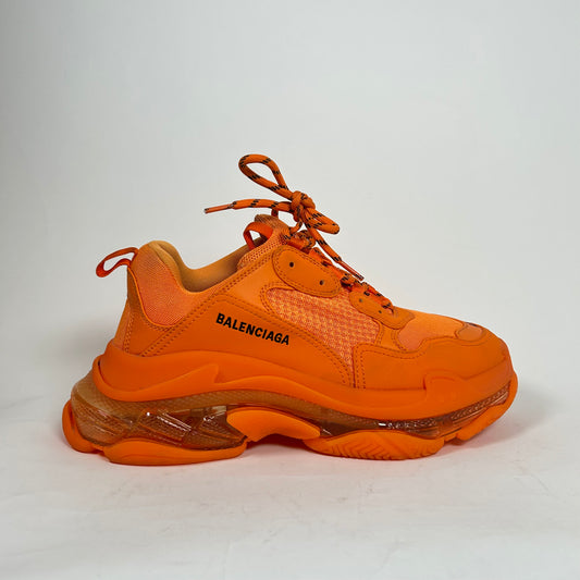 Balenciaga Orange Triple S Size 10