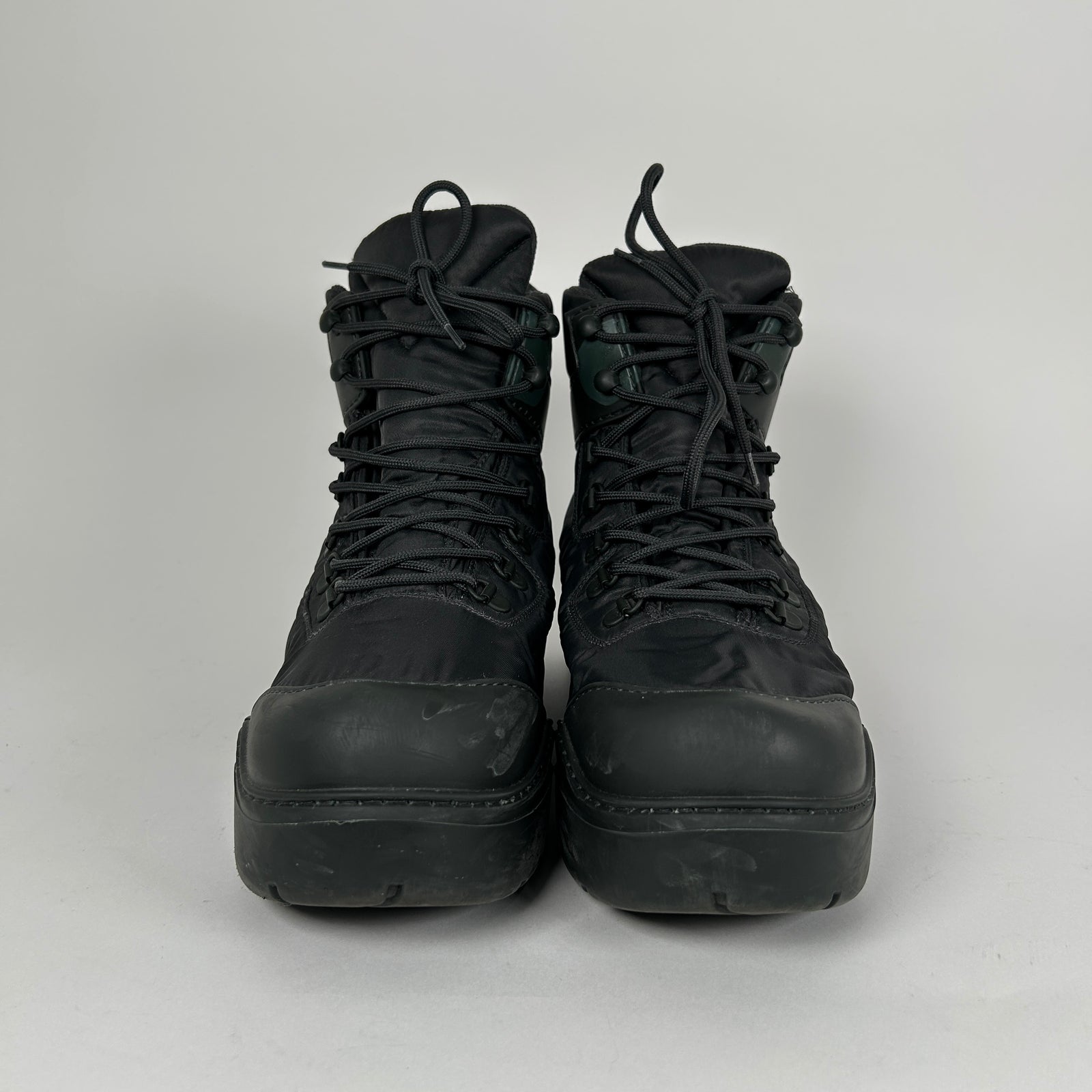 Bottega Veneta Lace Up Nylon Boot Size 42