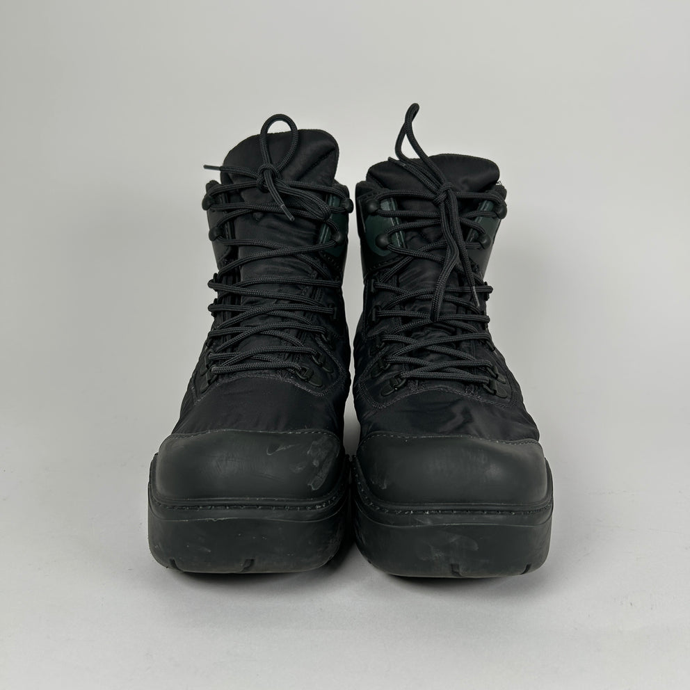 Bottega Veneta Lace Up Nylon Boot Size 42