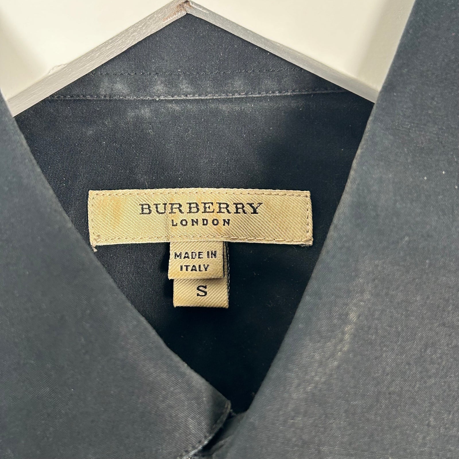 Burberry Black Button Up Shirt Size S