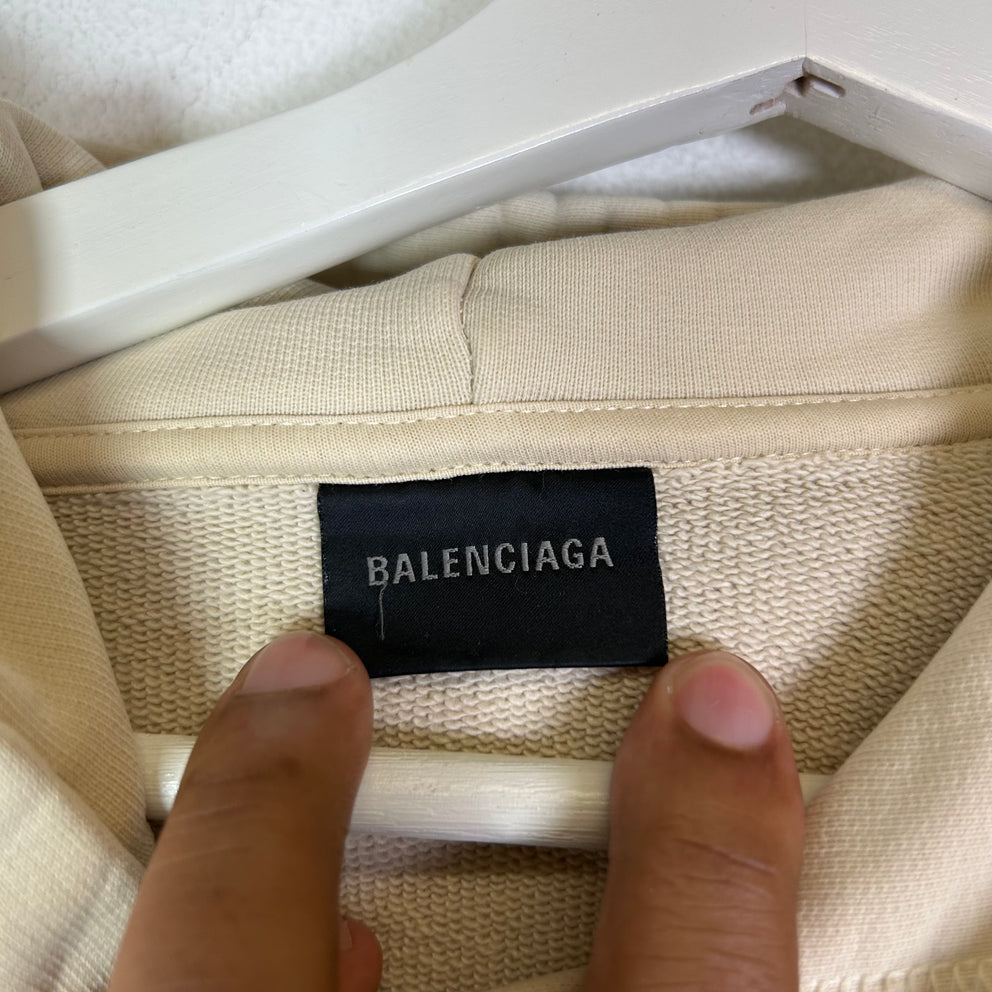 Balenciaga Back Logo Oversized Hoodie