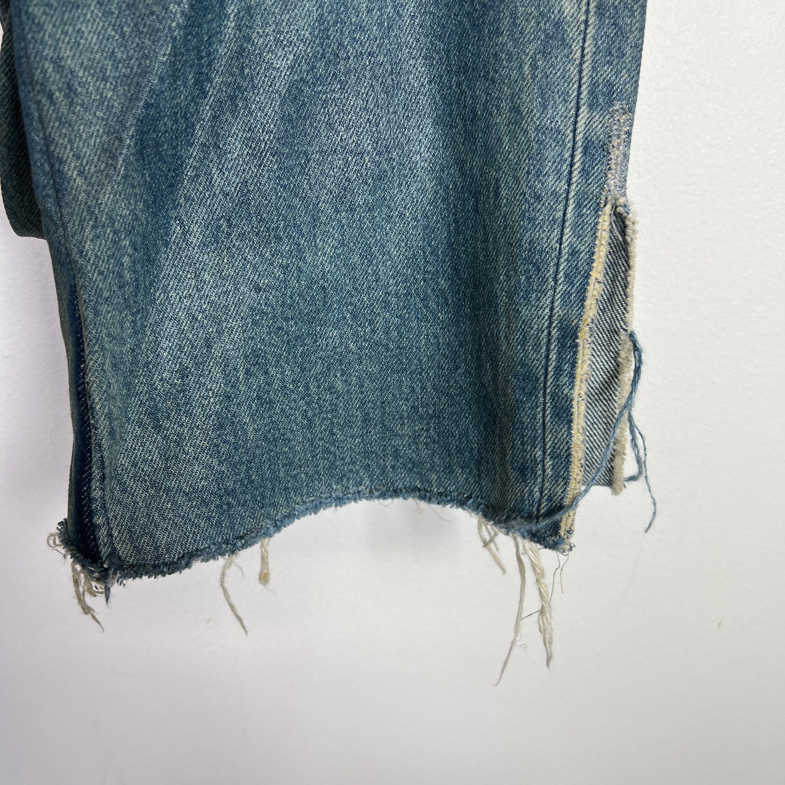 Balenciaga FW22 Lightwash Waxed Super Fitted Jeans
