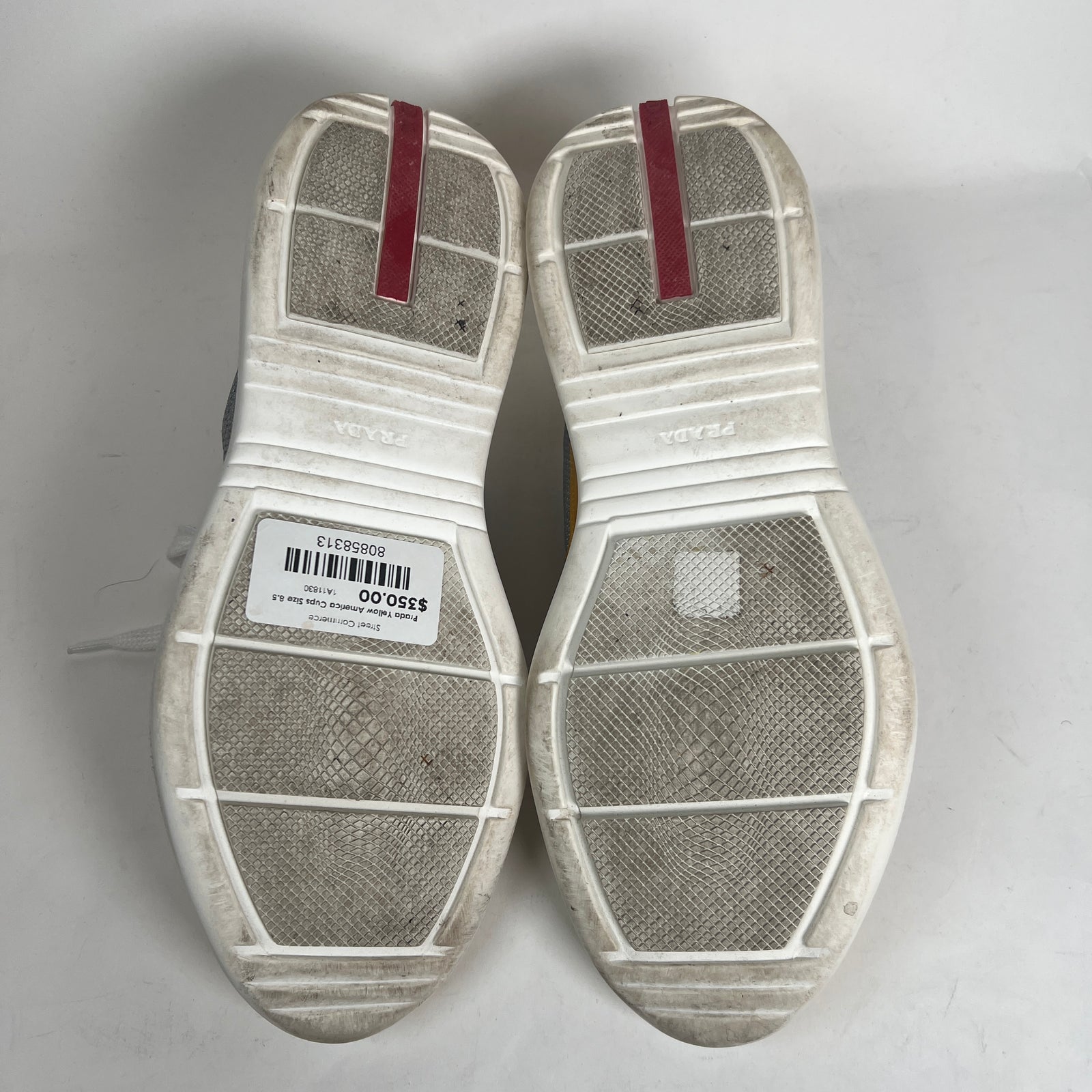 Prada Yellow America Cups Size 8.5