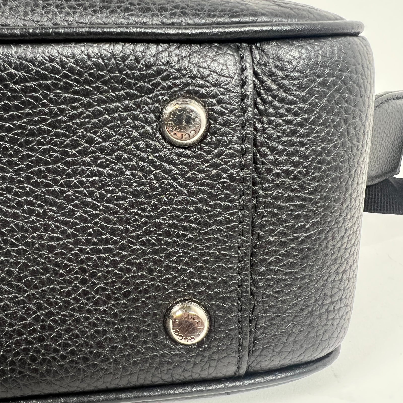 Gucci Black Jumbo GG Medium Messanger Bag