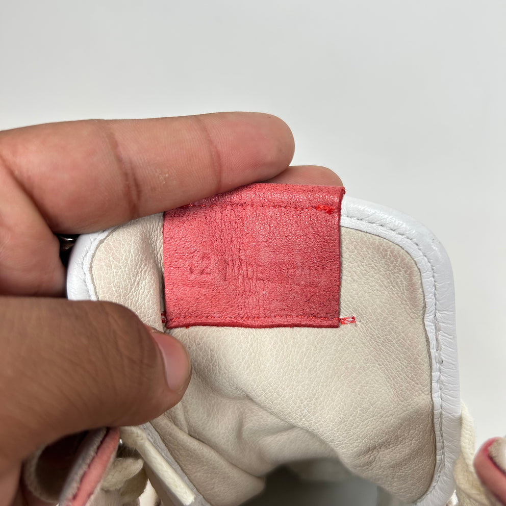Rhude Red/White Rhecess High Sneaker Size 12