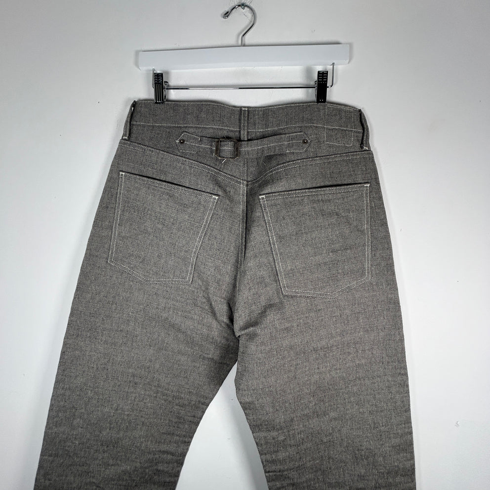 Maison Margiela 12oz Broken Twill 5 Pocket Pants - Caviar Size 30