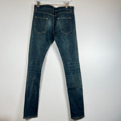 Saint Laurent Dark Blue Raw Denim D02 Jeans Size 30