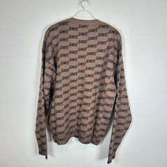 Balenciaga Brown BB Logo Sweater Size XL